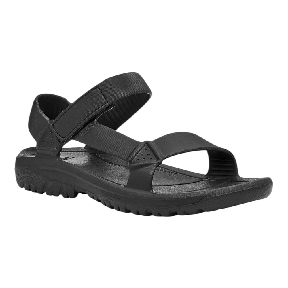 Teva Black Water Sport Sandals Hook Loop Closure Lightweight Rubber Sole M9 W11‎